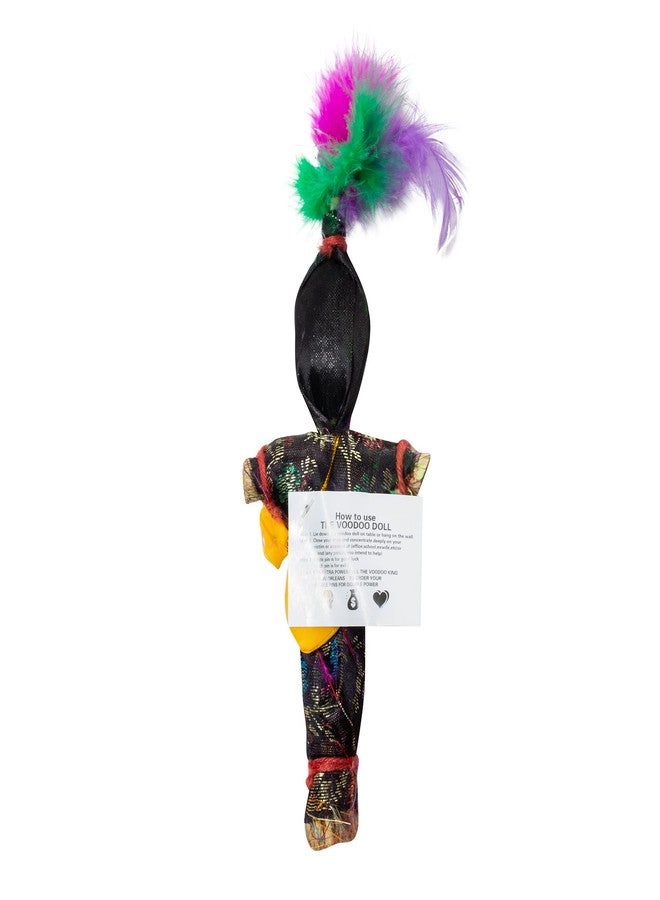 Artisan Owl New Orleans Novelty Voodoo Doll Souvenir with White and Black Pins (Black) - Image 3