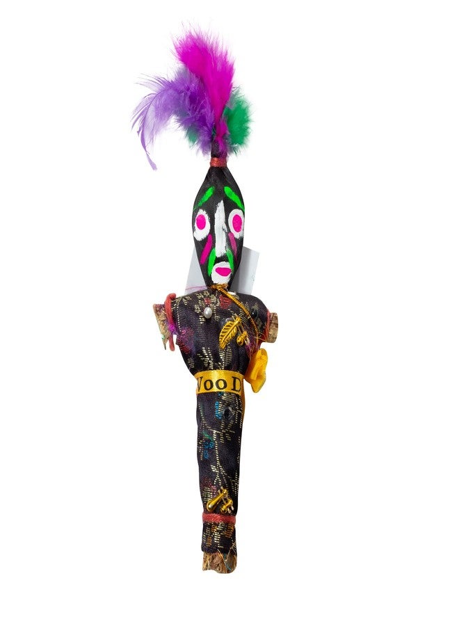 Artisan Owl New Orleans Novelty Voodoo Doll Souvenir with White and Black Pins (Black) - Image 2