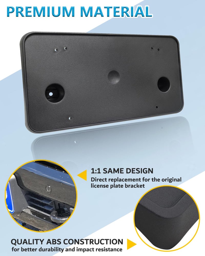 Wocch Front License Plate Frame for 2022 2023 2024 2025 2026 Chevy Silverado 1500 Front Bumper License Plate Holder Mounting Bracket Cover Replace# 86772168 Partslink# GM1068250 - Image 5
