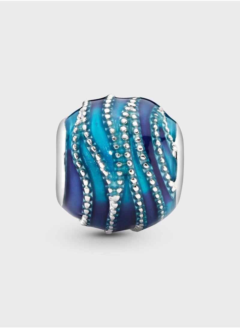 PANDORA Blue Wave Charm  - Image 3