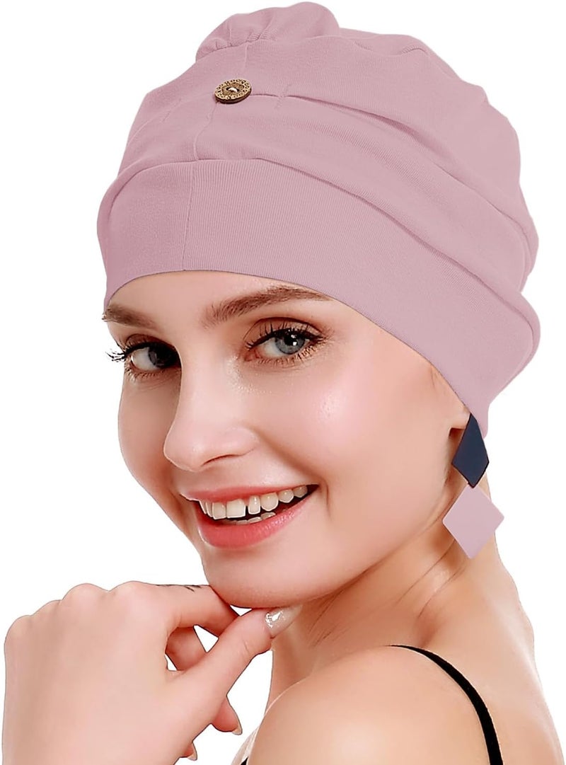 osvyo Cotton Chemo Turbans for Women Cancer Hairloss hat - Cotton Lightweight Headwear Sealed Packaging - Image 1