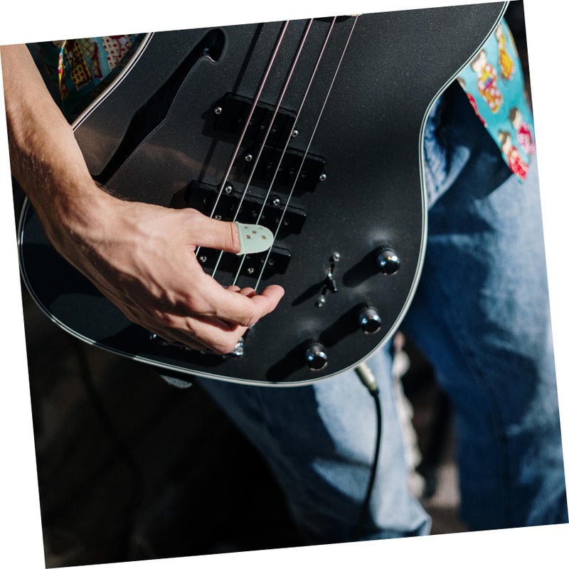 8 Pcs Black Silicone Finger Sleeves for Kalimba Guitar Protective Nonslip Breathable - Image 5