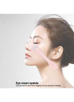 ZJchao Eye Cream Spatula Cosmetic Spoon Mini Makeup Mask Spatula Spoon Beauty Scoop Eye Massage Wand Stick Professional Silicone Face Eye Cream Applicator Spatula For Skin Care Home Salon  - Image 5
