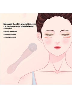 ZJchao Eye Cream Spatula Cosmetic Spoon Mini Makeup Mask Spatula Spoon Beauty Scoop Eye Massage Wand Stick Professional Silicone Face Eye Cream Applicator Spatula For Skin Care Home Salon  - Image 4