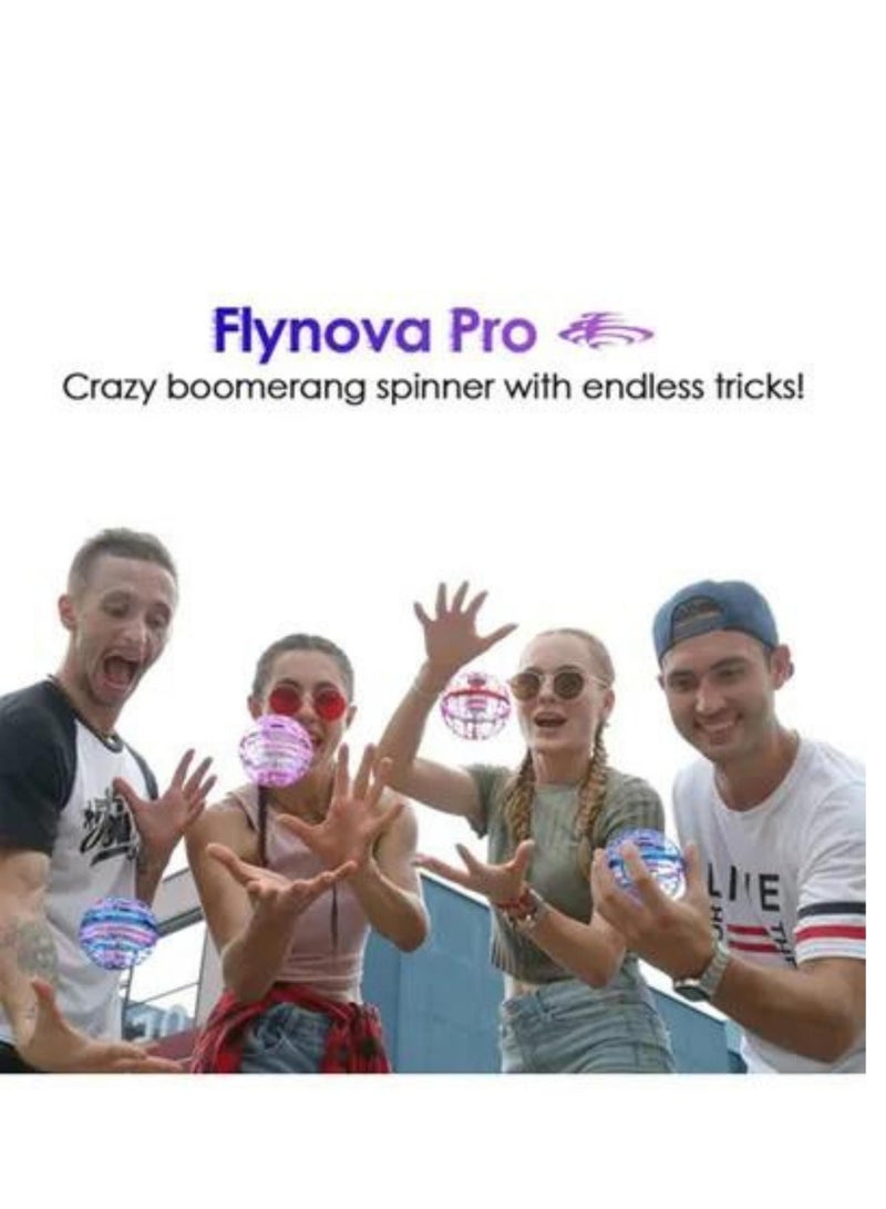 child toy Flynova Pro Flying Ball In Red Color For 6+ Years Age Kids Unisex In Polymer Material 10.4x10.2x10.2cm - Image 2