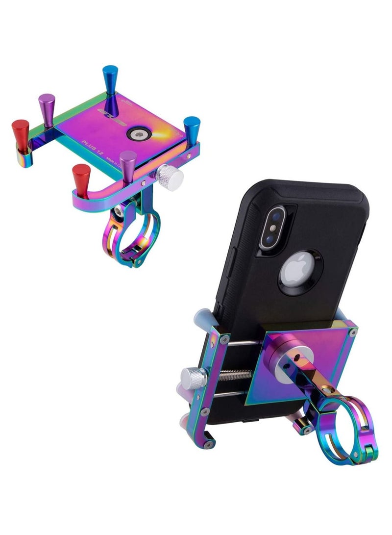 GUB Plus 12 Bicycle & Motorcycle Phone Mount, Aluminum Alloy Bike Phone Holder With 360° Rotation Adjustable For Iphone ,Samsung Gps Mount 4 To 6.8 Inch - Image 1