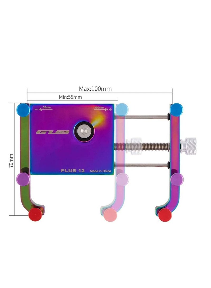 GUB Plus 12 Bicycle & Motorcycle Phone Mount, Aluminum Alloy Bike Phone Holder With 360° Rotation Adjustable For Iphone ,Samsung Gps Mount 4 To 6.8 Inch - Image 2