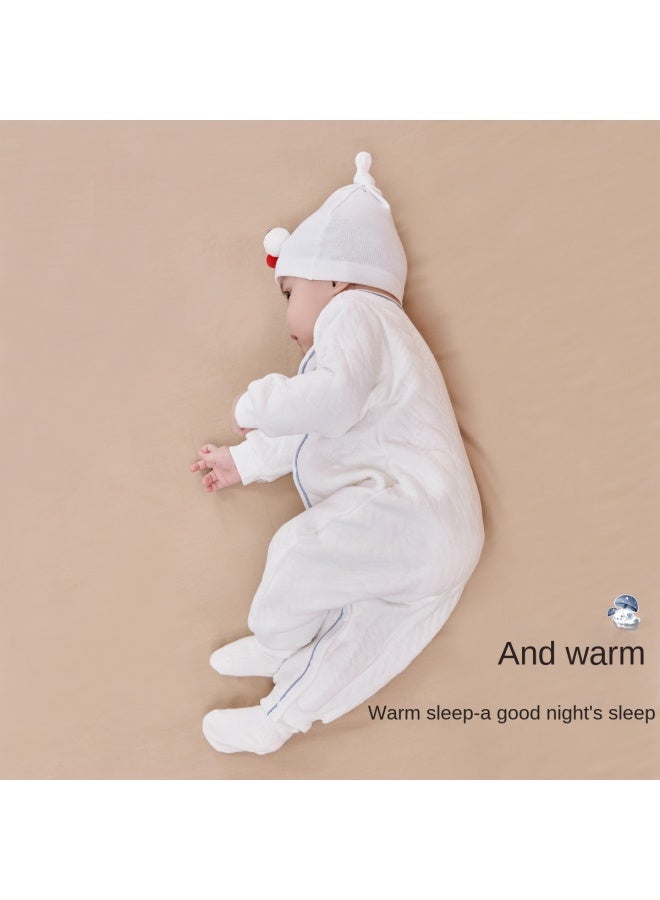 DEESHA Triple-layer Cotton Padding】baby Bodysuit, Newborn Outfit For Autumn, Full Moon Celebration Clothes, Infant Outdoor Romper, Onesie - Image 4