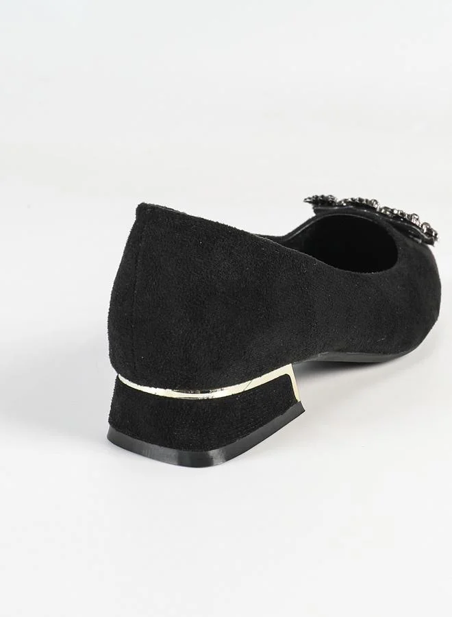 Sneak-a-Peek Sneak-a-Peek Embellished Pointed Toe Block Heels Shoes