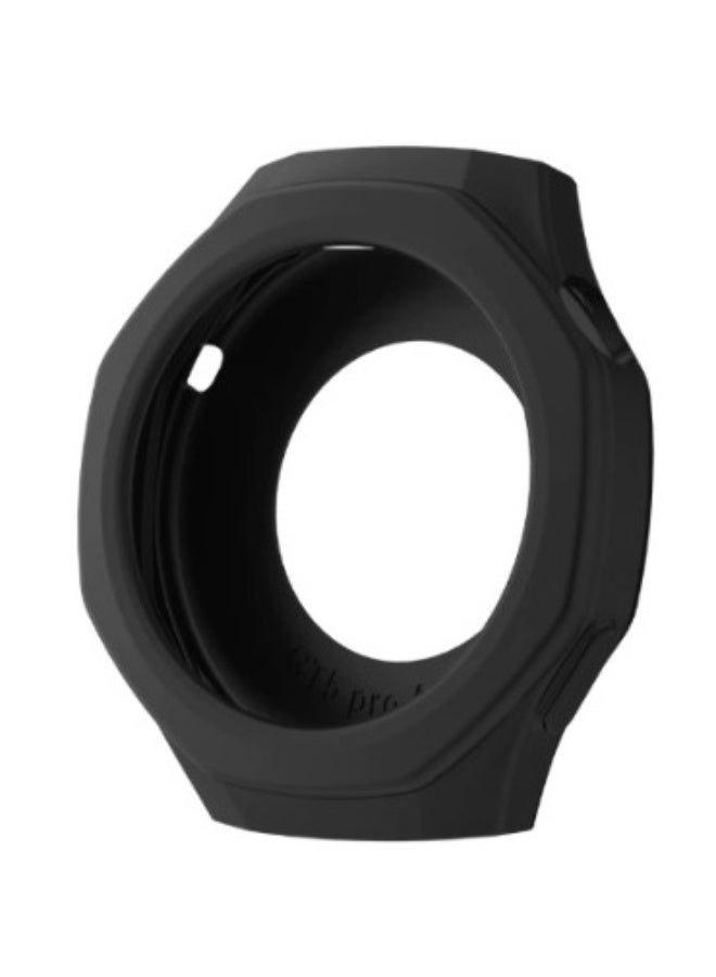 Silicone Protective Case For Huawei Watch GT 5 pro 46mm Smart Watch Cover Shell Replacement Shockproof Black - Image 1