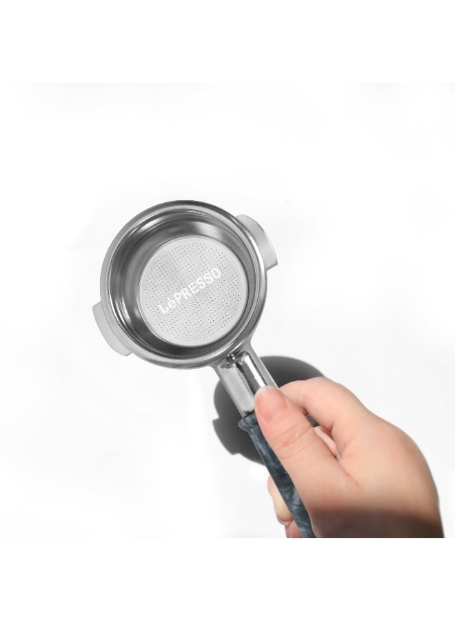 LePRESSO Portafilter Bottomless 58mm Coffee Machines / Stainless Steel, Wood, Alloy(Ring) / Ergonomic Design - Brown - Image 3