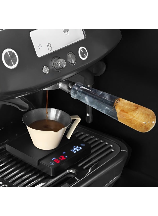 LePRESSO Portafilter Bottomless 58mm Coffee Machines / Stainless Steel, Wood, Alloy(Ring) / Ergonomic Design - Brown - Image 4