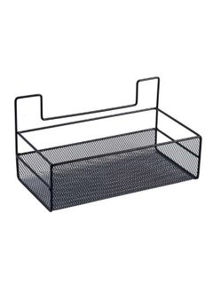 OKASA Beautiful and practical bathroom shelf, wall mounted black bathroom storage rack 26X13.5X13.5 cm  - Image 2