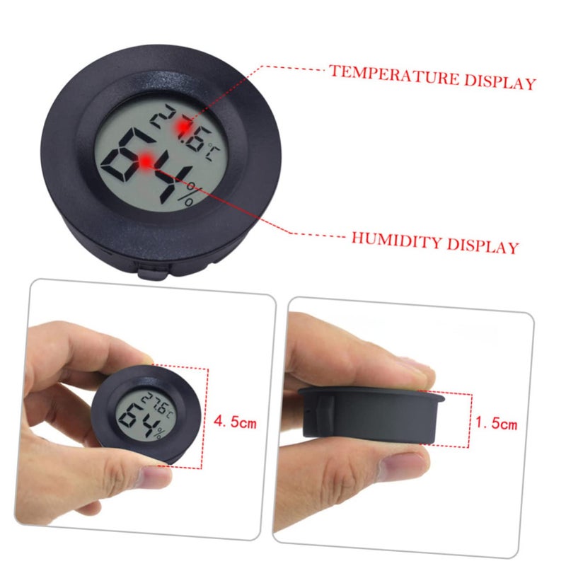 7pcs Mini Hygrometer Thermometer for Terrarium Accurate Humidity and Temperature Gauge for Reptiles and Indoor Use Digital Display for Easy Reading - Image 3