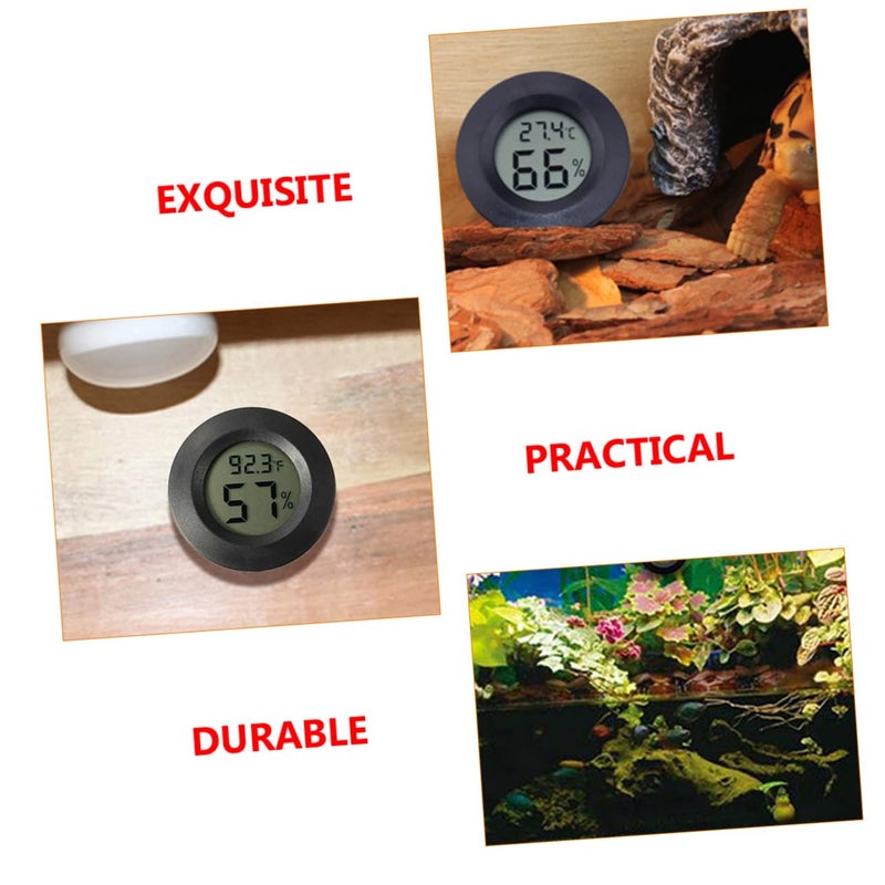 7pcs Mini Hygrometer Thermometer for Terrarium Accurate Humidity and Temperature Gauge for Reptiles and Indoor Use Digital Display for Easy Reading - Image 4