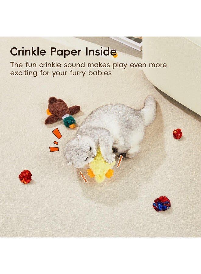 Potaroma Cat Toys Catnip Crinkly Sound 2 Pcs, Mess-Free Stuffless Kitten Toy, Durable Feline Bite Interactive Kicker Toys for Cat Indoor Exercise 6.5 Inches - Image 5