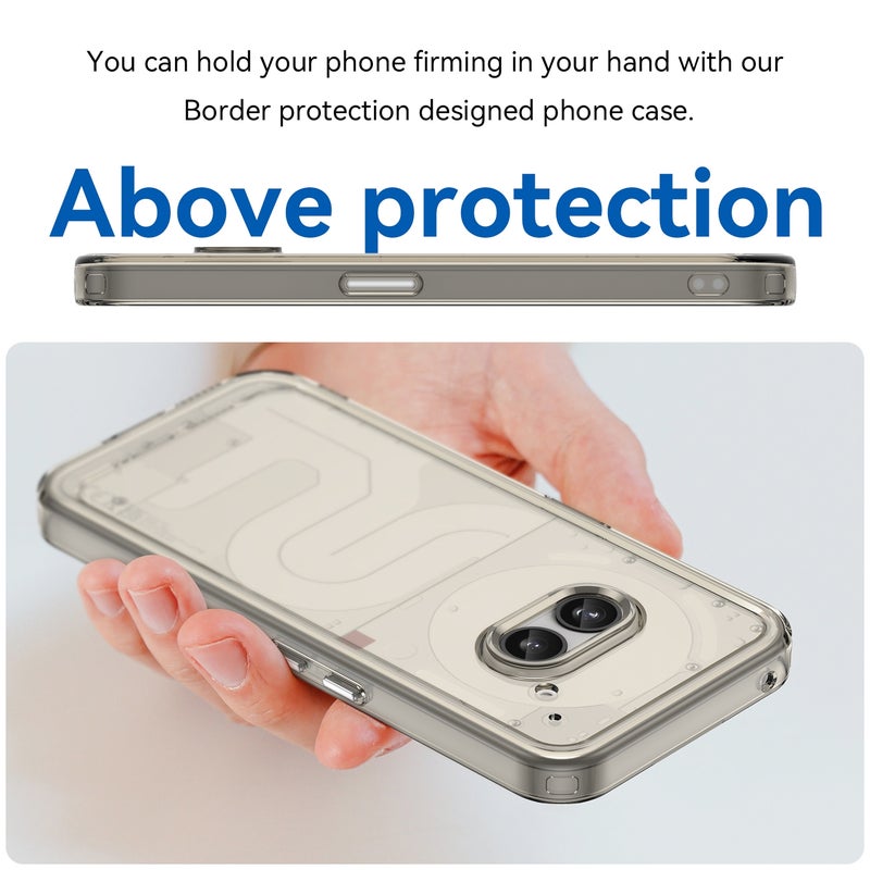 HuHa Case Cover For Nothing Phone 2a Plus Candy Series TPU Phone Case(Transparent Grey) - Image 4