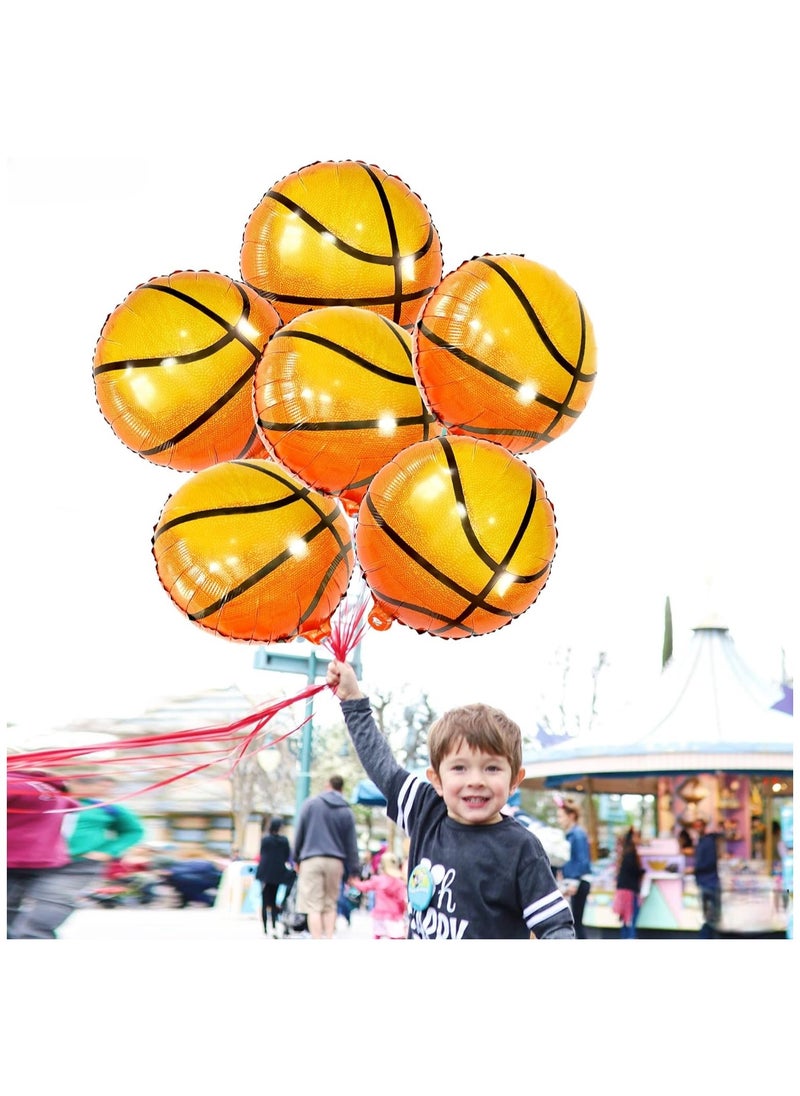 KATCHON Basketball Mylar Balloons for Birthday Decorations Pack of 6  - Image 3