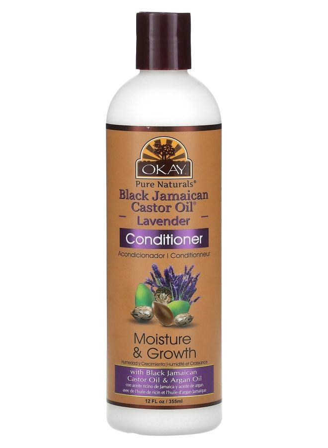 OKAY Black Jamaican Castor Oil Conditioner Lavender 12 fl oz (355 ml)