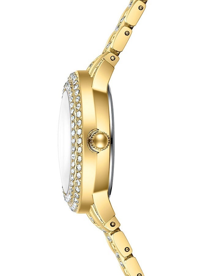 Bukela Women Wrist Watches Women's Watch for Girls Miss Ladies Diamond Studded with Stylish Girlfriend Watches（Golden） - Image 4