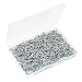 TFUTLT 600 Pcs 34 Galvanized Hog Rings Professional Upholstery Hog Rings Installation Assortment Kit for Auto Upholstery and FencingBaggingDIYCraftFurniturePet CagesRopes - Image 2