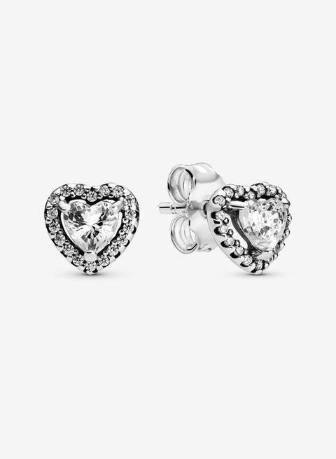 Pandora Vibrant Heart Needle Earrings