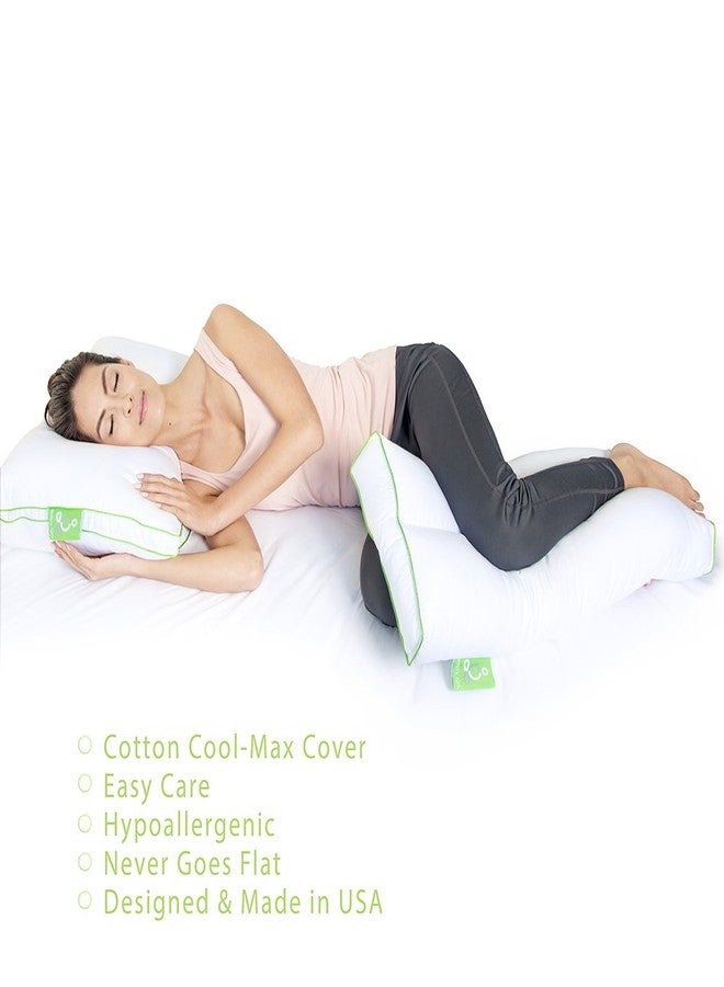 Sleep Yoga 2-Pack Pillow Cover Case for Sleep Yoga® Knee Pillow (Grey) - Image 5