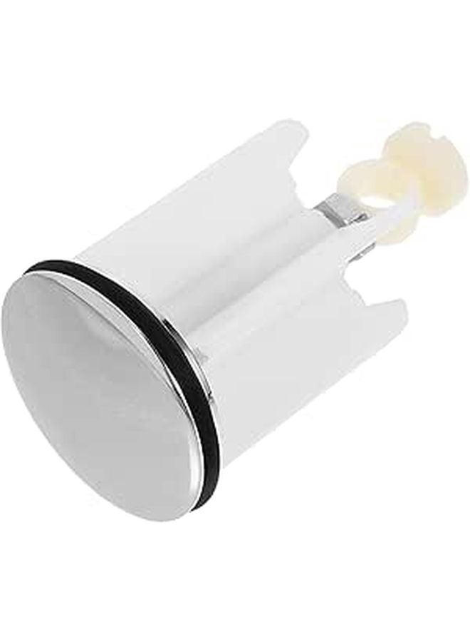Chrome Plated Push Pull Sink Waste Lift Rod Drain Stopper for Bathroom Kitchen Basins - Image 1