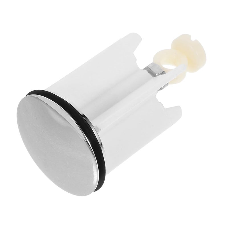 Chrome Plated Push Pull Sink Waste Lift Rod Drain Stopper for Bathroom Kitchen Basins - Image 2