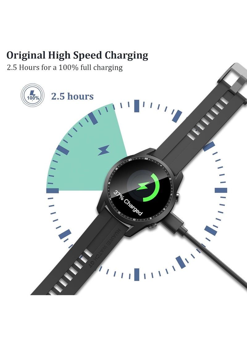 Wireless Charger Compatible for Huawei Watch GT1 GT2/GT2 pro, GT3/GT3 pro,GT4/GT4 pro,GT5/GT5 pro, GT 2e, Honor Watch Magic Magic 2, Honor Watch Dream/Honor Watch GS PRO - USB Charging Cable 100cm (Black)  - Image 5