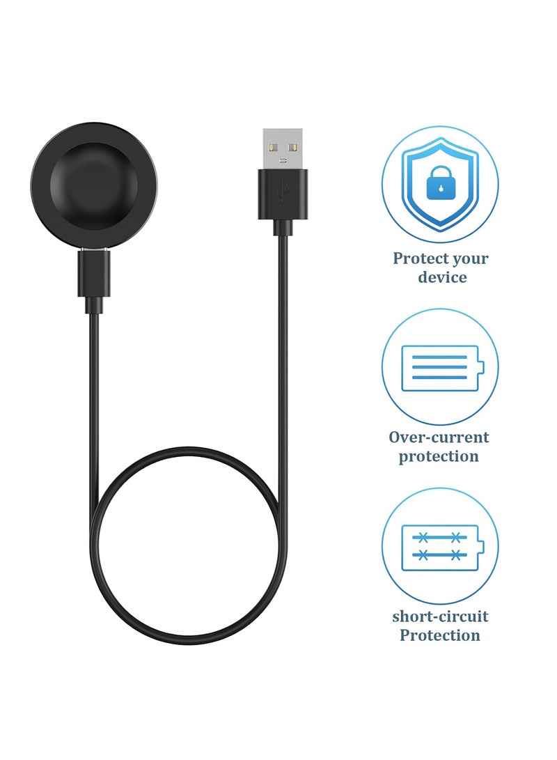 Wireless Charger Compatible for Huawei Watch GT1 GT2/GT2 pro, GT3/GT3 pro,GT4/GT4 pro,GT5/GT5 pro, GT 2e, Honor Watch Magic Magic 2, Honor Watch Dream/Honor Watch GS PRO - USB Charging Cable 100cm (Black)  - Image 3