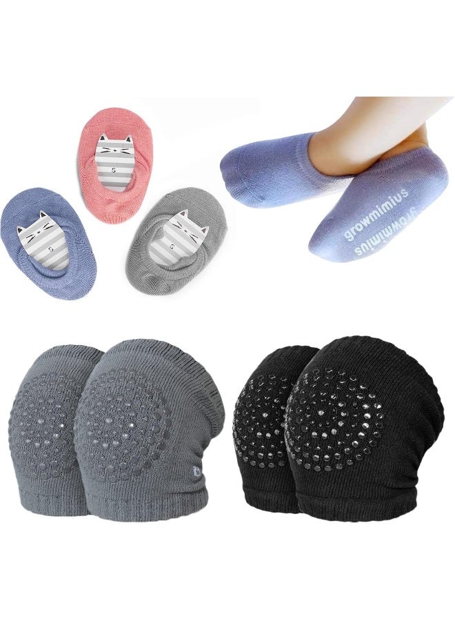Bosoner BOSONER Baby Crawling Anti-Slip Knee and Anti Slip Baby Boys Girls Socks Best Infant Gift  - Image 1