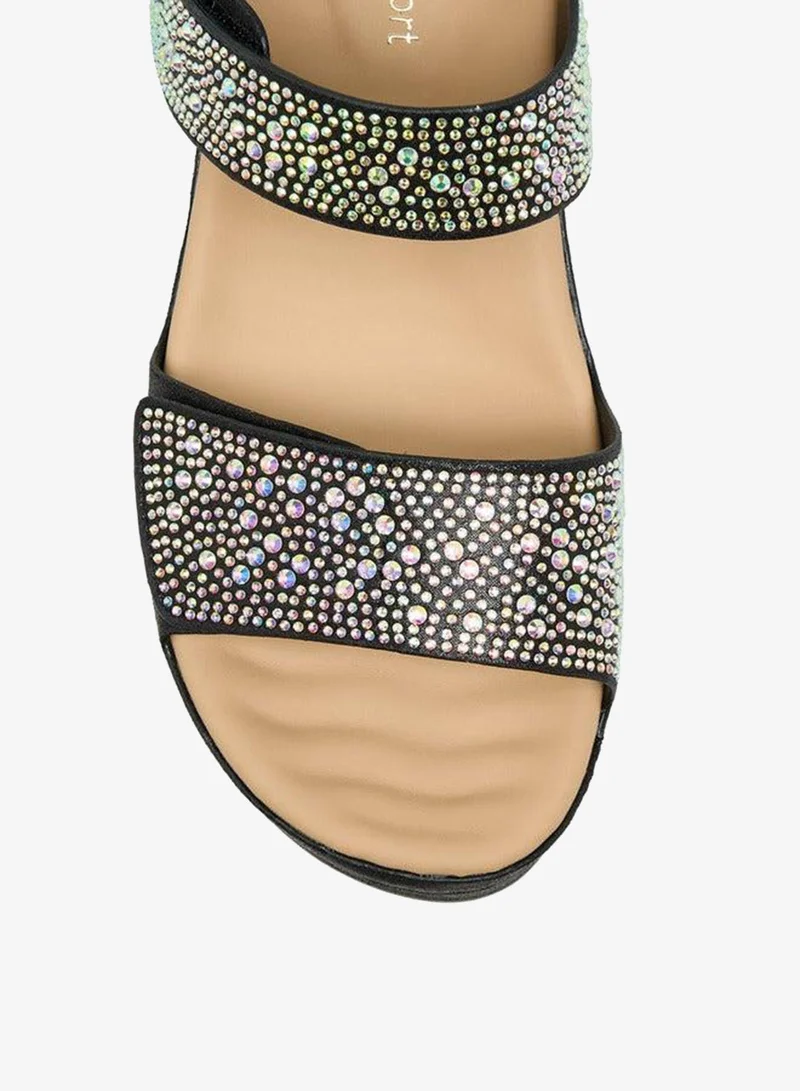 Le Confort  Women Embellished Hook & Loop Sandals Ramadan Collection for Women | Best Price UAE