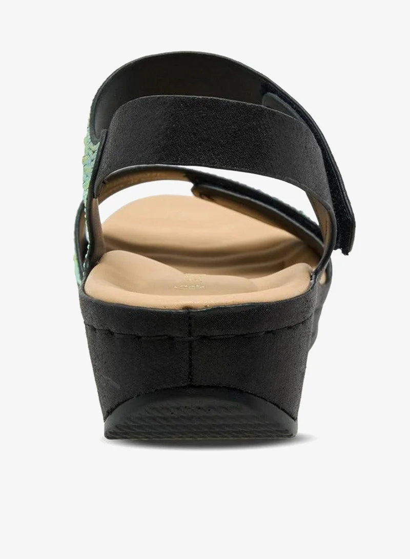 Le Confort  Women Embellished Hook & Loop Sandals Ramadan Collection for Women | Best Price UAE