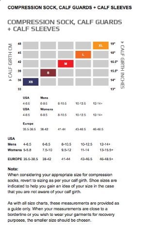 2XU UA1987b Compression Calf Guards (Black/Black, S) - Image 2