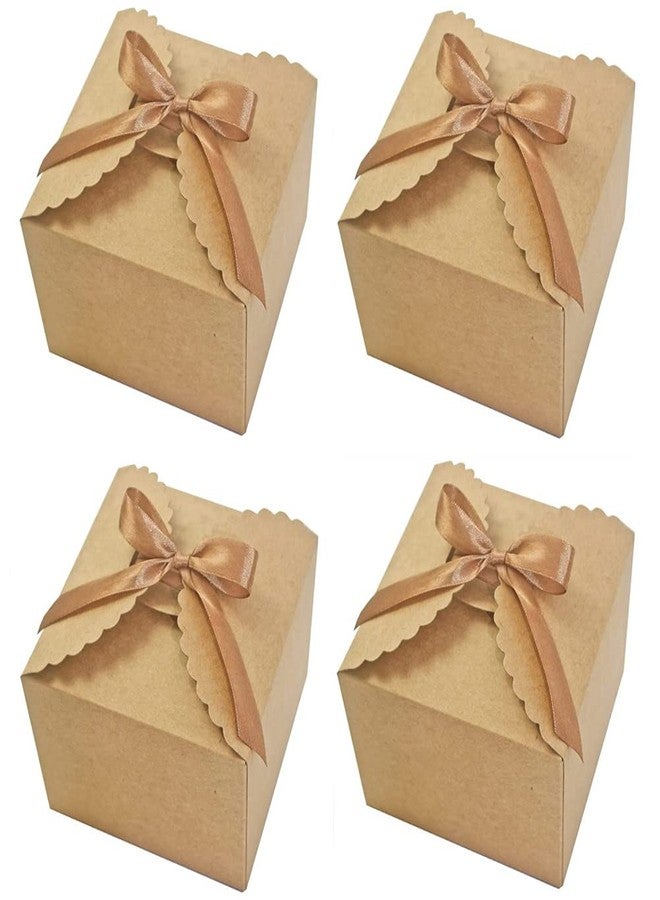 KUPOO Brown Gift Boxes 20PCS Small Premium Kraft Gift Box with Lid for Present,Cupcake Box, Bridesmaid Proposal Box, Gift Box for Birthday,Wedding, Groomsmen Proposal (3.54"X3.54"X2.36", Brown) - Image 1