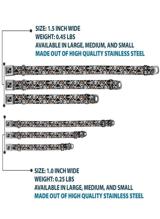 Buckle Down Buckle-Down Seatbelt Buckle Dog Collar - Bling - 1" Wide - Fits 9-15" Neck - Small - Image 3