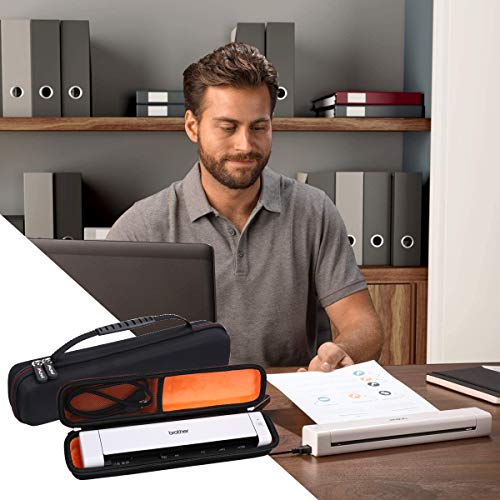 Mchoi Portable EVA Travel Case For Brother DS-740D Duplex/DS-640 Compact Mobile Document Scanner, Black - Image 4