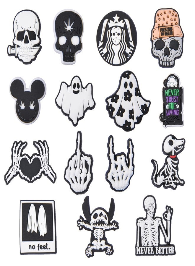 XQNB - Horror Shoe Charms, Halloween Shoe Decorations for Girls, Boys, Women, Adults, Party Favors, Standard, Textile - Image 1