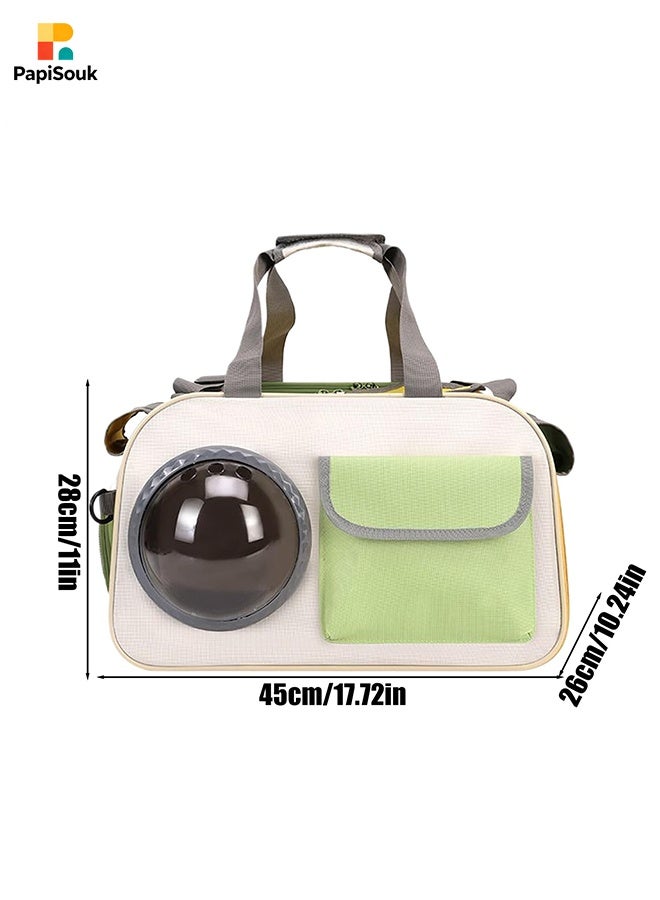 PapiSouk Cat Airline Crate, Dog Carrier, 16.5 lb Pet Foldable Travel Carry, Soft Side Cat Carrier, Roll-Up Cover, for Nervous Cats - Image 3