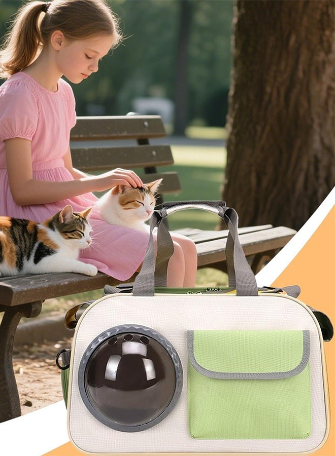 PapiSouk Cat Airline Crate, Dog Carrier, 16.5 lb Pet Foldable Travel Carry, Soft Side Cat Carrier, Roll-Up Cover, for Nervous Cats - Image 2