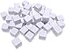NAKIMO 100 PCS Blank White Dice 16MM Acrylic Dice Blank White Cubes with Smoothed Surface Six Sided Dice for Board Games DIY - Image 2