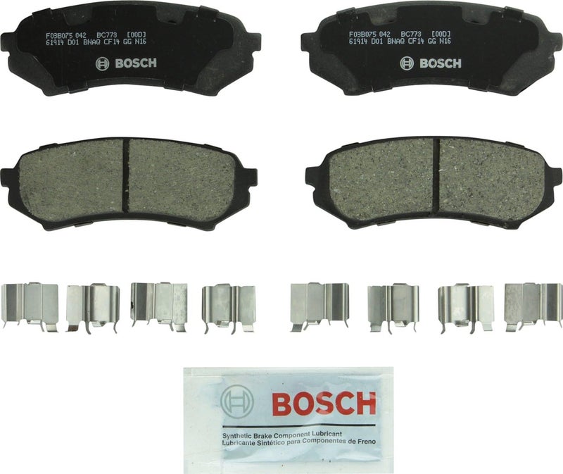 BOSCH BC773 QuietCast Premium Ceramic Disc Brake Pad Set - Rear for Lexus LX470 and Toyota Land Cruiser