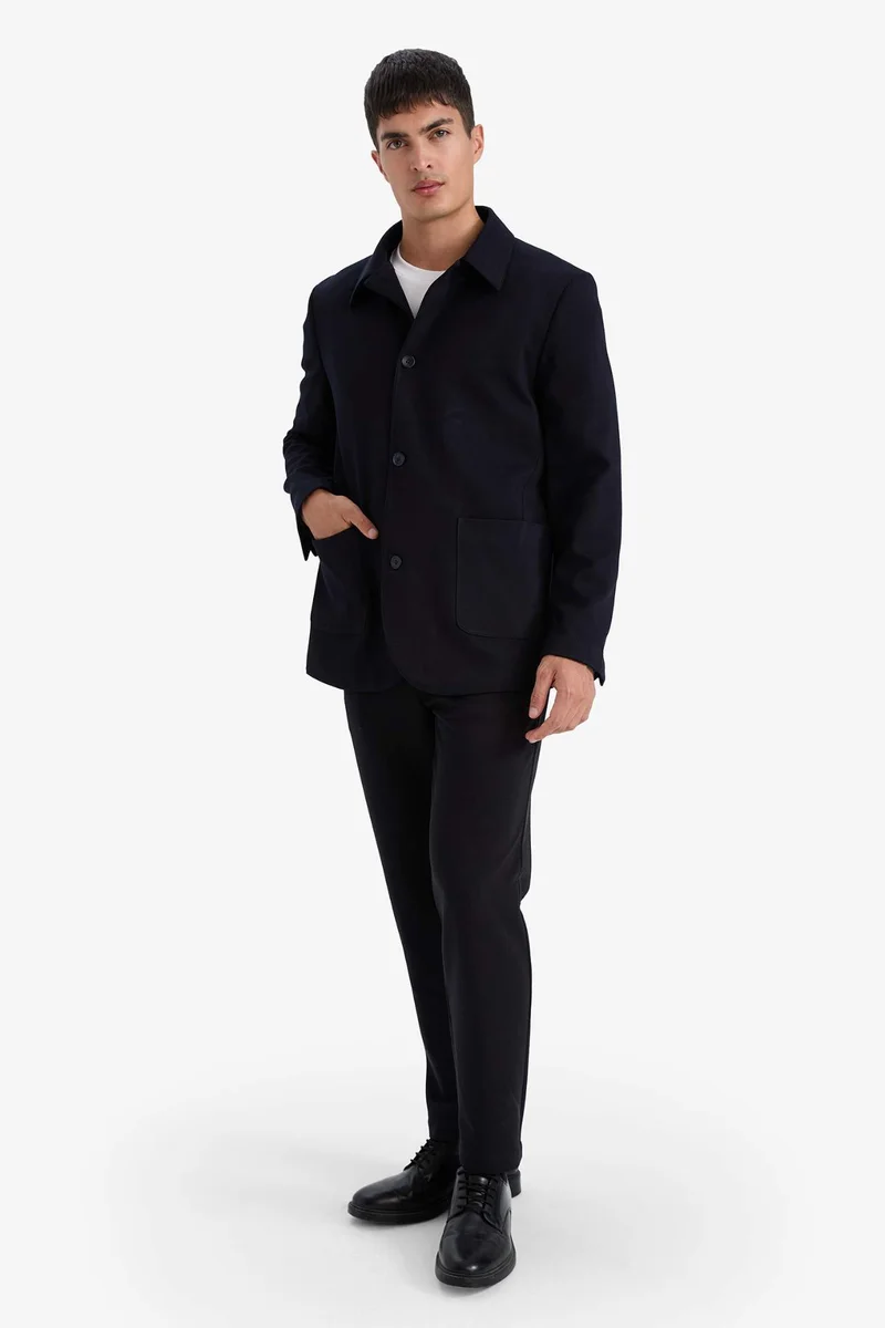 Defacto  Tailored Fit Straight Leg Trousers for Men | Best Price UAE