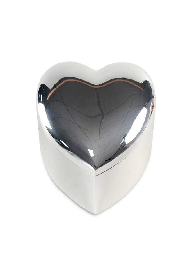 LASODY Silver Heart Keepsake Box Trinket Boxes Trinkets For Women Home Decoration Trinket Jewelry Box For Girls,Jewelry Chest - Image 1
