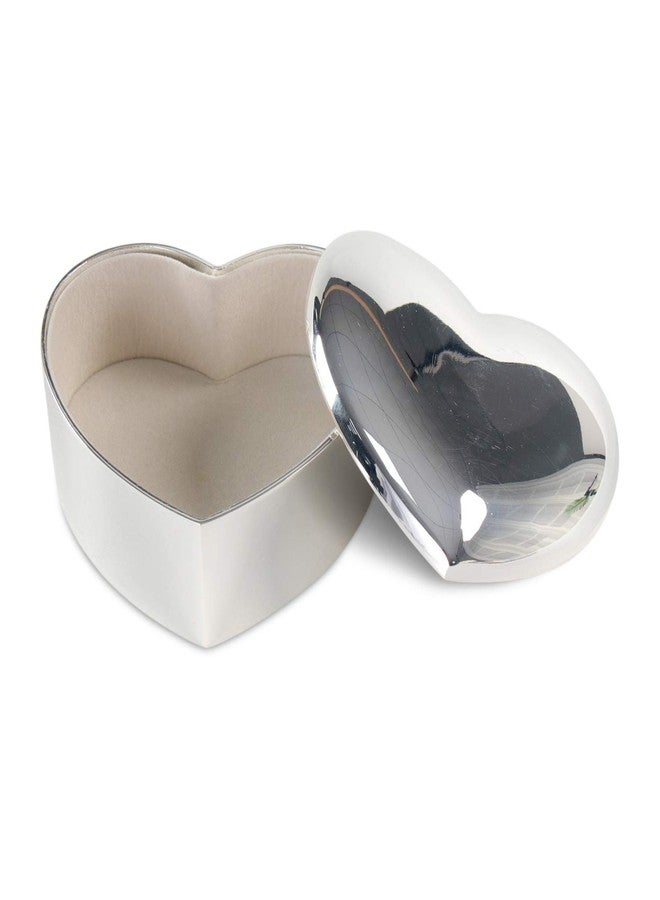 LASODY Silver Heart Keepsake Box Trinket Boxes Trinkets For Women Home Decoration Trinket Jewelry Box For Girls,Jewelry Chest - Image 3