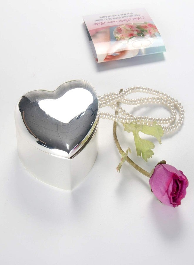 LASODY Silver Heart Keepsake Box Trinket Boxes Trinkets For Women Home Decoration Trinket Jewelry Box For Girls,Jewelry Chest - Image 5