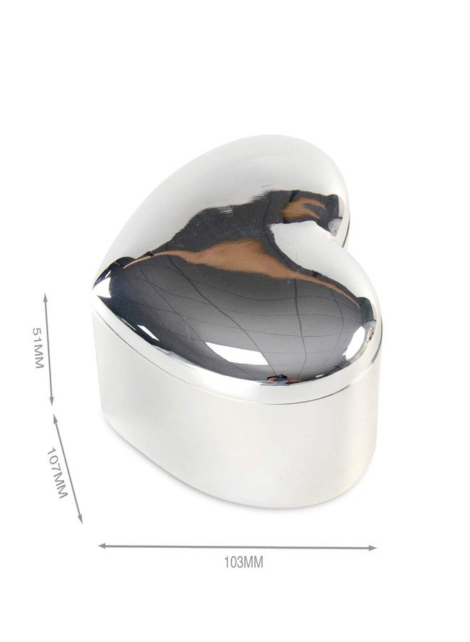 LASODY Silver Heart Keepsake Box Trinket Boxes Trinkets For Women Home Decoration Trinket Jewelry Box For Girls,Jewelry Chest - Image 2