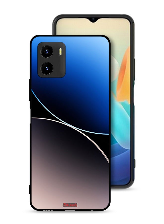 Tolwak Vivo Y15s Protective Case Cover Curve Lines Pattern - Image 1