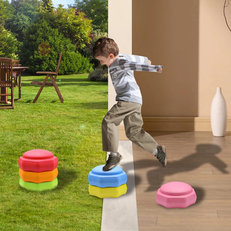 joybond Stepping Stones for Kids â€“ 6 pcs EPP Balance Sensory Kids Stepping Stones for Toddlers 1-3 for Indoor Outdoor Activity Promoting Toddler's Balance and Coordination Skills - Image 3